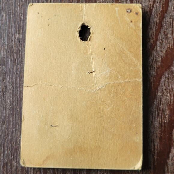 Vintage Elegant Buttons Card of 2 buttons | Red/Rust w/ Gold Rim, 20mm, USA Made - Picture 5 of 6